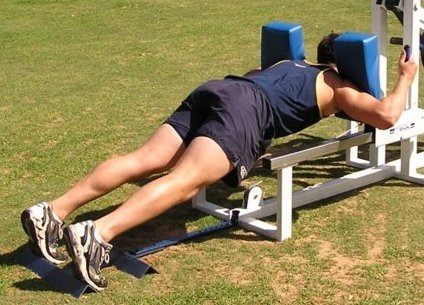 demonstrating fully extended position for the MyoQuip MyoTruk