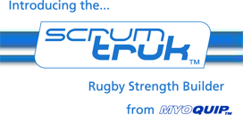 Introducing the ScrumTruk rugby strength builder for developing scrum pushing power of rugby players